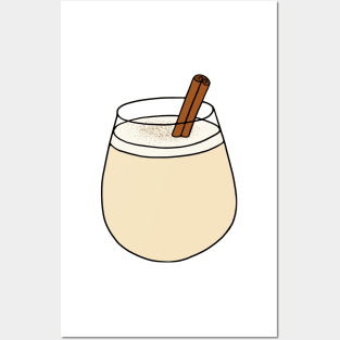 Eggnog Holiday Cocktail Posters and Art